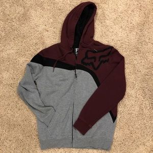 Sherpa Lined Fox Racing Zip Up!
